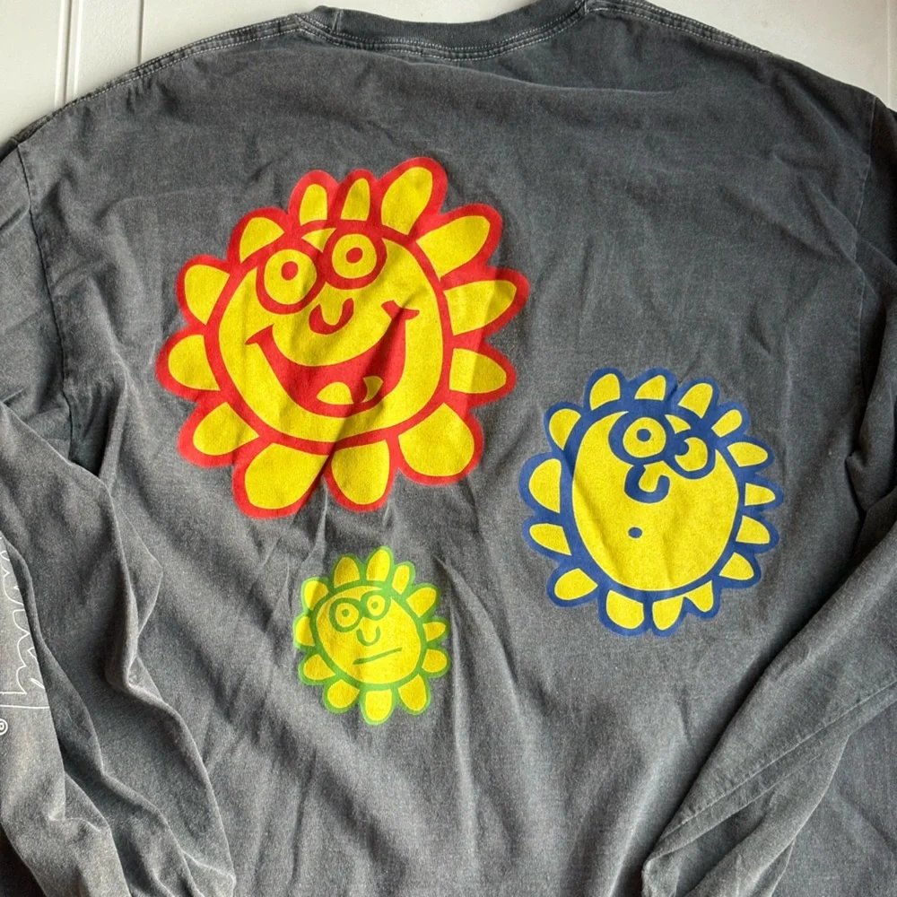 Vintage Keith Haring CollectibleRipple 1992 Long Sleeve Gray Art Shirt Men’s S/M - Picture 5 of 5